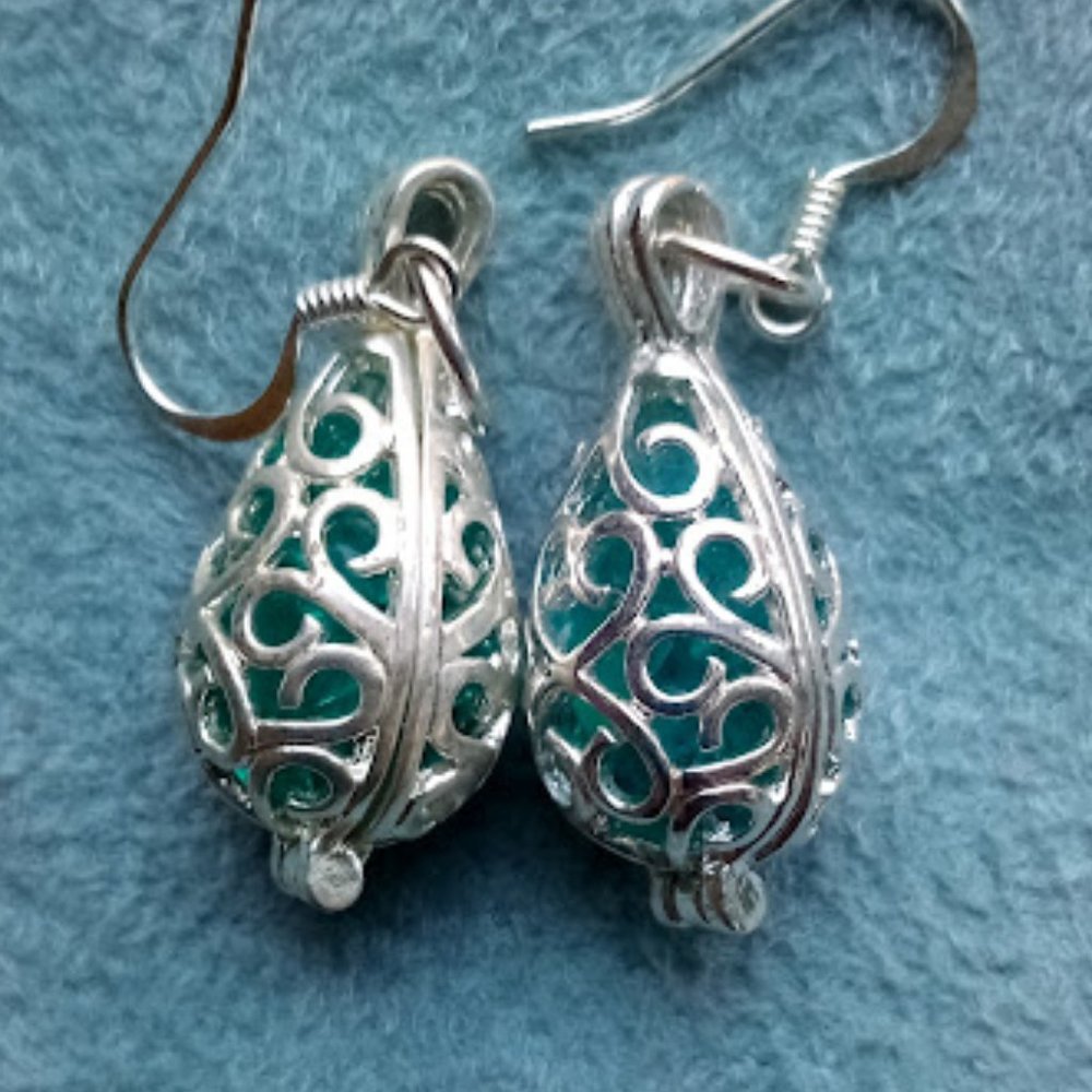Lattice Covered Earrings